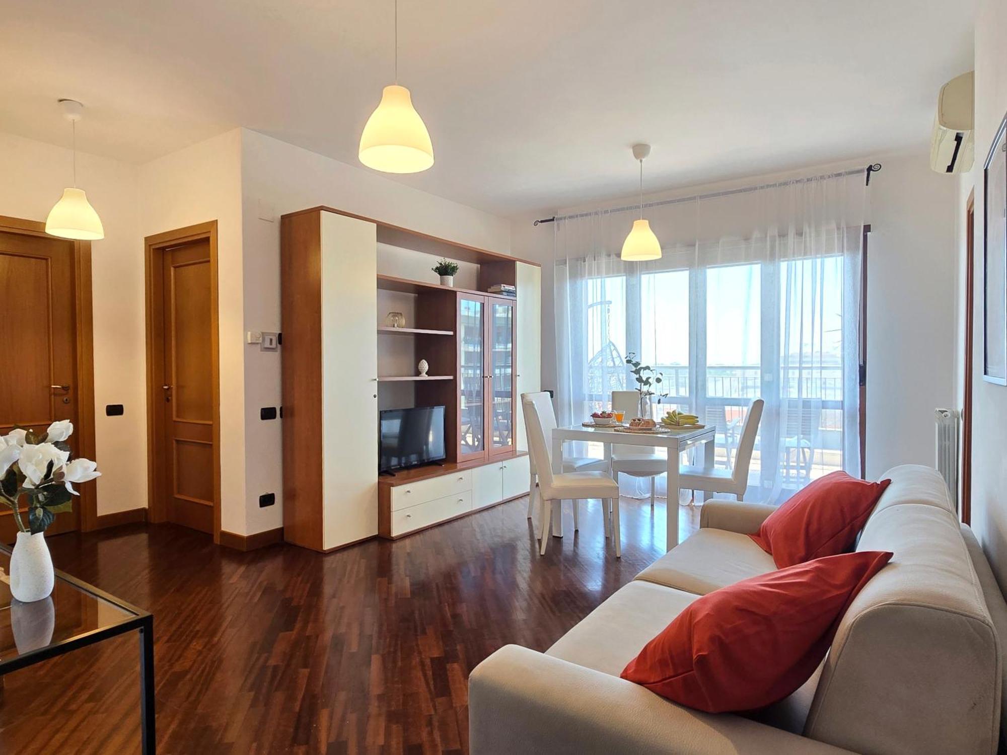 Golden Hour Apartment - Panoramic Terrace Fiumicino Bagian luar foto